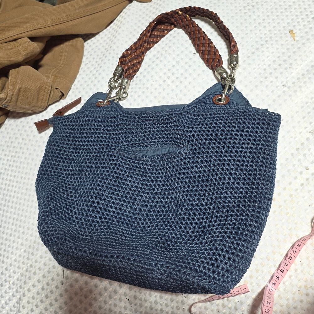 THE SAK TEAL CROCHET SHOULDER BAG